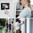 Video Intercom System  7 Inches Monitor Wired Video Door Phone Doorbell Kits  In
