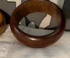  2  Vintage Wooden Bangle Bracelets