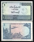 Pakistan 1 Rupee P-24a A b 1975 X 100 Pcs Lot Bundle Unc  Pakistani Rare Note