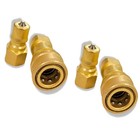 1 4  Brass Carpet Cleaning Quick Disconnect Coupler For Wands Hose 4pcs Us Ship