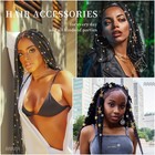 201pcs Hair Jewelry Beads For Braids  Gold And Silver Hair Dreadlock Accessor   