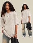 Arssm 3 Pack Men Oversized T Shirts Vintage Tee Loose Short Sleeve Casual