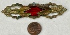 Lot Of 3 Vintage Art Nouveau Pins  One With Amethyst Stone   Sterling Silver