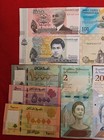 Uncirculated Lot Of 10 Different Foreign Paper Money Banknotes World Currency