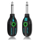 Wireless Guitar System 2 4ghz  Rechargeable Audio Transmitter   Receiver  4 Chan