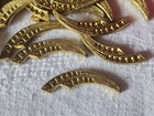 Lot 10 Antique Ornament Metal To Complete With Rhinestones Craft Jewelry 1950