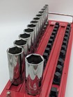 Snap-on 313tsya 13pc 1 2  Dr 6pt Flank Dr Deep Socket Set W  Lastray  ec2039006 