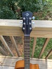 Luna Acoustic Electric Guitar Mahogany Tattoo Six String Music Instrument Band