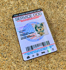 Service Dog Id Card Customized Holographic 