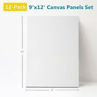 Canvases For Painting - 9x12 12 Pack Art Paint Canvas Panels Set Boards
