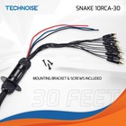 Prv Audio Snake 10rca-30 Car Audio 30 Ft Medusa Cable 10 Rca Channels   3 Power
