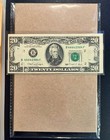 1990  20 Federal Reserve Note New York  gutter Fold Error  - Xf