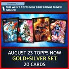 Topps Marvel Collect-topps Now August 23-gold silver 20 Card Set