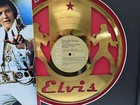 Elvis Presley Gold Or Platinum Laser Cut Lp Record Display
