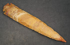 Golden 8 4  Flint Spearhead Head Point Knife Blade Arrowhead I-321