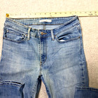Levi   s 711 Jeans Womens 30 Light Blue Skinny Ankle Stretch Curvy Fit Red Tab