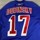 Reebok Nhl New York Rangers Dubinsky 17 Jersey Mens Medium Blue Vintage