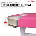 5core Piano Bench Keyboard Stool Height Adjustable Guitar Chair 3  Seat Cushion