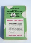 Vintage Whitman Card Game Animal Rummy 1960s Complete 45 Cards