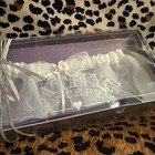 Cathy s Concepts Ivory Bow Rhapsody Wedding Garter Vintage New In Box 0811