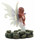 Lavender Fairy Lady Of The Lake Statue 6 tall Water Elemental Fairy Figurine