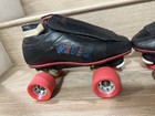 Riedell 395 Red Line Shooting Stars Size 7 5 Men   s Blk  Diamond Plate Fan Jets 