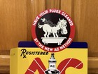 Ac Spark Plug Flange Sign Metal Double Sided Sparky Vintage Style Wall Decor
