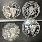 2015 Somalia 100 Shillings 1 Oz   999 Silver Coin - Elephants  Unc In Capsule 