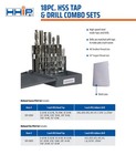 Hhip 1011-0018 18 Piece High Speed Steel Tap And Drill Combo Set