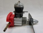 Cox Thimble Drome 049 Product Model Airplane Engine With Prop  Red Backplate