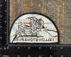 Vintage Yellowstone Park Bison Wyoming K-products Hat Patch Rare 1980s