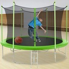 14ft Trampoline With Enclosure Net Outdoor Jump Rectangle Trampoline Pvc Spring