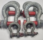  6  Crosby G-2130 Bolt Anchor Shackles 5 8  1019490 Wll3 25t  3 8  1019470 Wll1t
