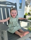 Patpat Baby Girl Dress Easter Dresses Birthday Party Ruffle Sleeve Cute Bowknot