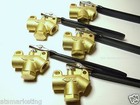 Carpet Cleaning 1 4  Brass Angle Valve For Wands Hoses  set Of 5 