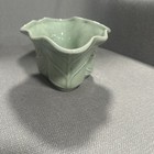 Vintage Korean Celadon Green Cabbage Leaf Pottery Planter Flower Pot 