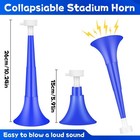 2 Pcs Collapsible Stadium Horn Noisemaker 10 2 Inch Vuvuzela Plastic Trumpet    
