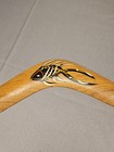 Vintage Wombat Australia Wooden Boomerang Hand Painted 