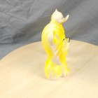 Vintage Baby Joy Rubber Squeak Toys Lot 2 Duck Lion 1970s Yellow Decor Display