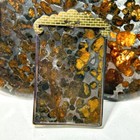 60   40mm Sericho Pallasite Meteorite Slice Certified Iron Meteorite With Olivine