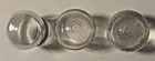 3 19th Century Antique Medical Suction Cupping Cups   Glasses - Quack Medicine