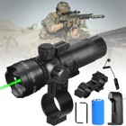 Tactical Green Laser Sight Rifle Gun Dot Scope Rail With Switch - Barrel Mounts