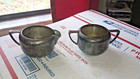 Vintage Tudor Plate Oneida Community 609 Silverplate Creamer And Sugar Bowl Set