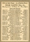 Union Pacific Tea Co  Easter Advertising Card