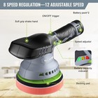 Workpro 12v 6inch Cordless Car Buffer Polisher Dual Action Polisher 2pcs Battery