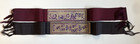 Pair Of Antique Ribbon Bookmarks Victorian Needlework Embroidered Religious