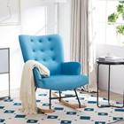 Rocking Chair  Nursery Rocking Living Room Chairs - Upholstered Glider Rocker   