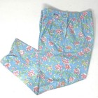 Vintage Izod Lacoste Pants Toddler Girls Size 4t Blue Pink Floral