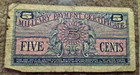 Military Payment Certificate Series 611  5 Cents Note