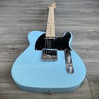 Full   size Arctic Blue Electric Guitar     Dual Single   coil Pickups  Maple Neck
